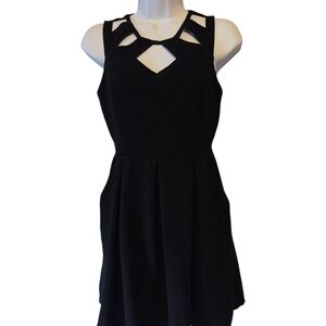 Speechless Black Cut-Out Mini Dress